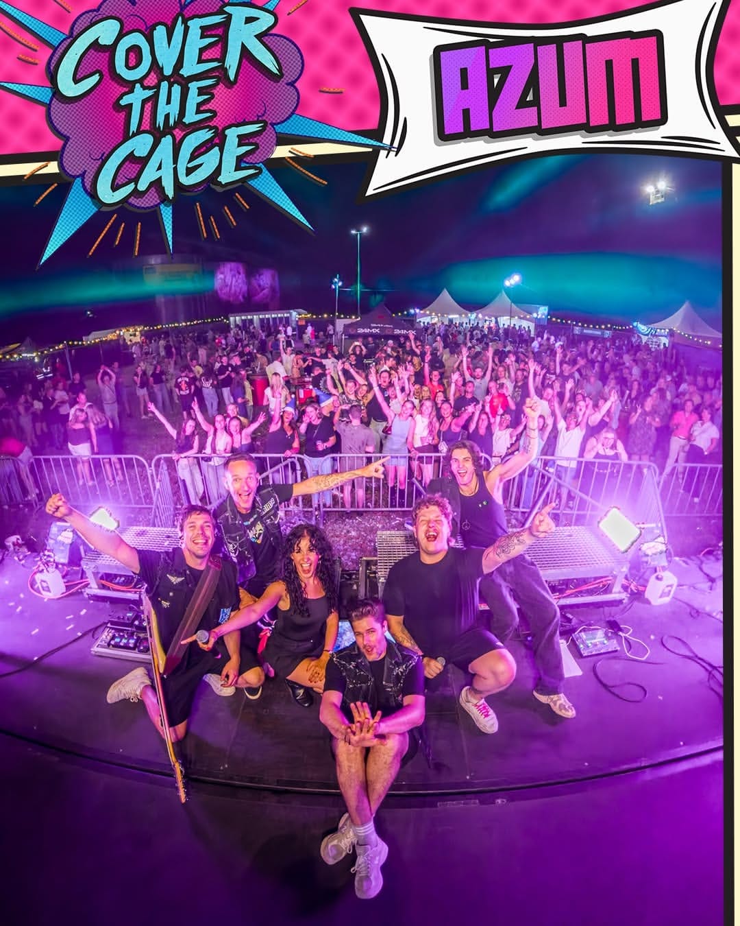 Cover the Cage op tuinfeest Azum